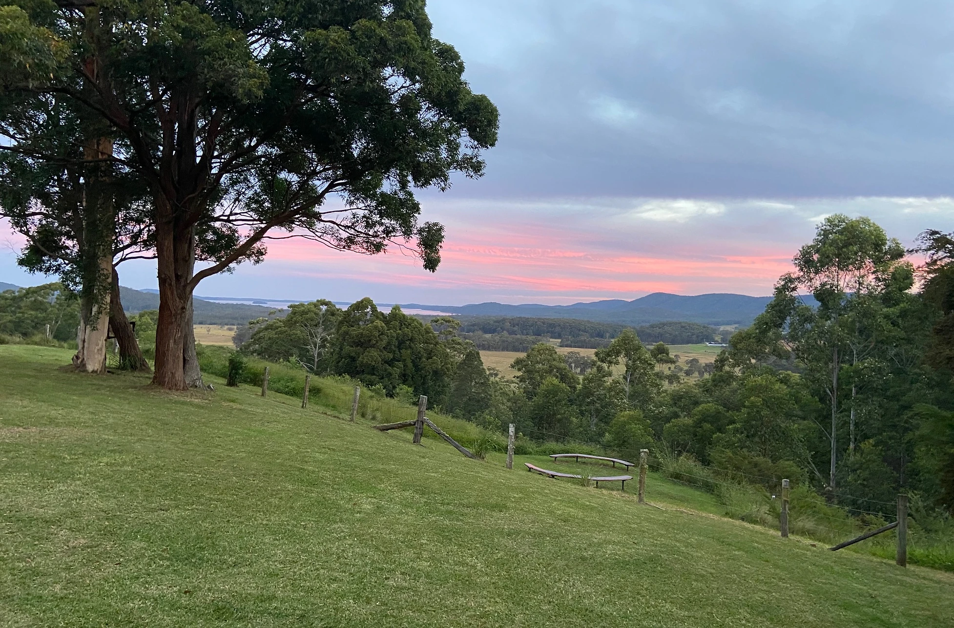 Pink sky at Topi Topi
